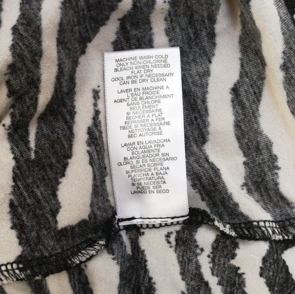 Michael Kors top black and white zebra print - Picture 6 of 8